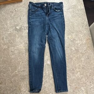 American Eagle Outfitters Dark Blue Skinny Jeans